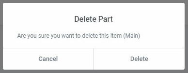 confirm delete Create or edit your Header 35