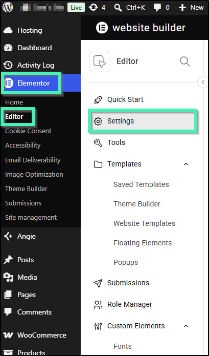 convertkit settings