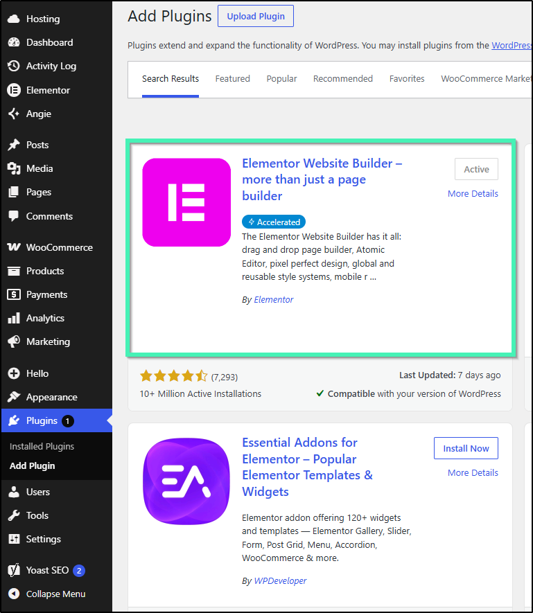 elementor plugin