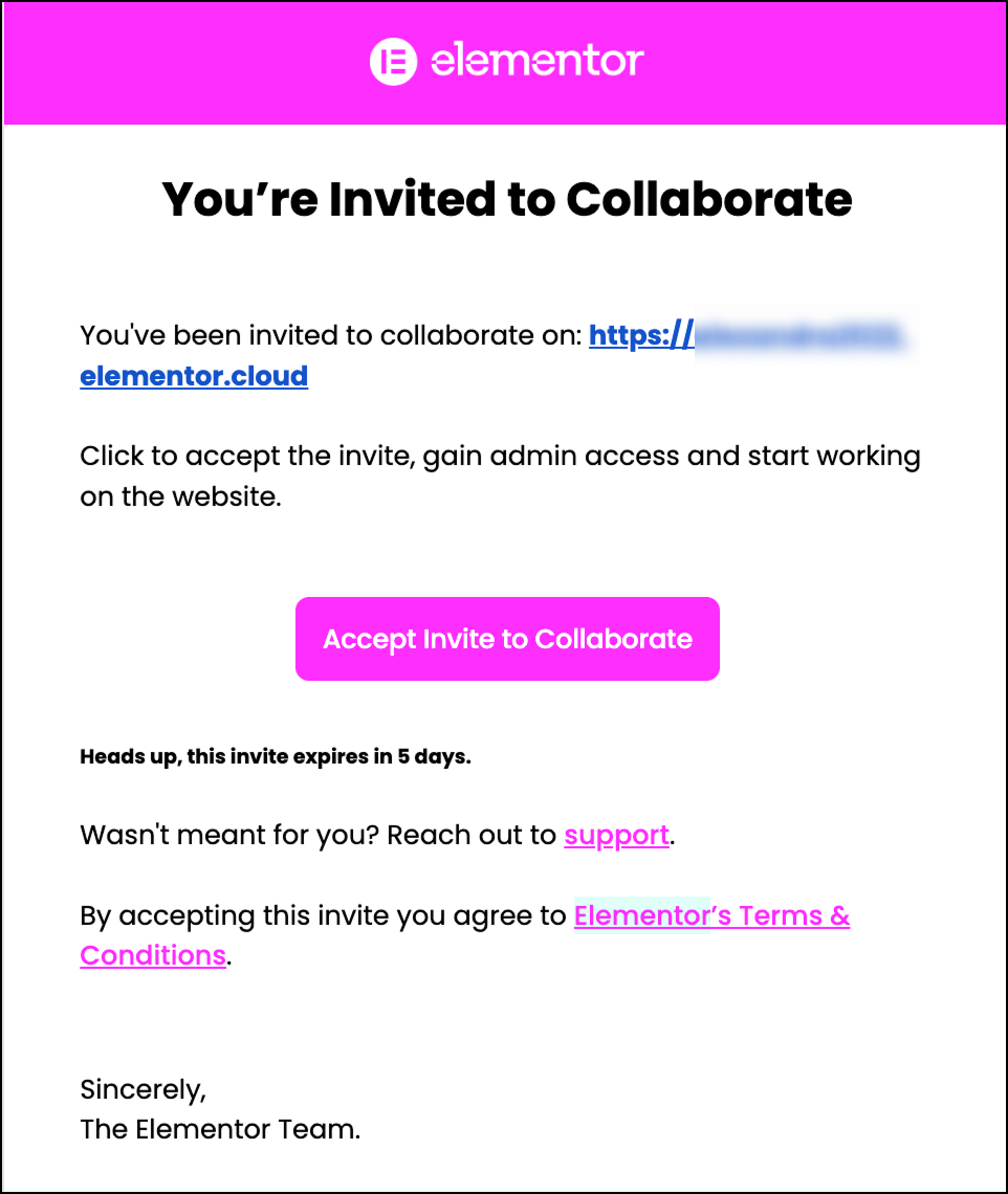 hosting invite
