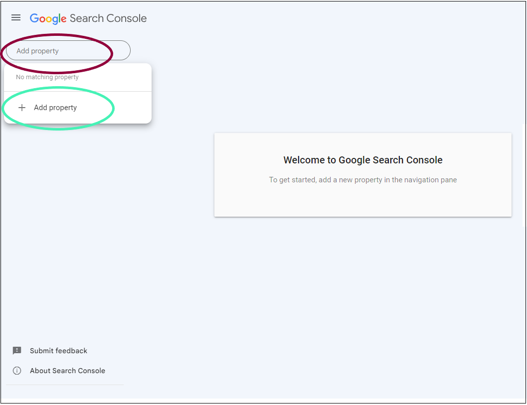 2 Select Add Property Verify your site with Google Search Console using Google Tag Manager 23
