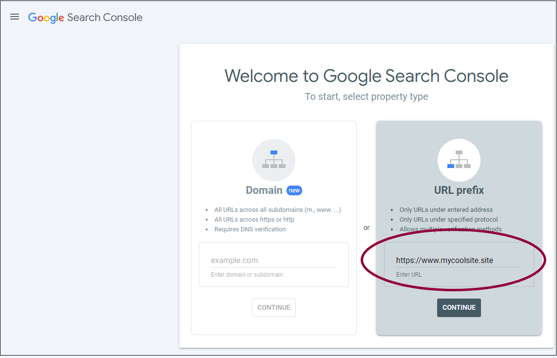 3 enter your domain name Verify your site with Google Search Console using Google Tag Manager 27