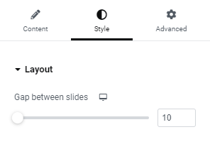 Style tab layout 1 Loop Carousel 139