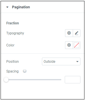 Style tab pagination fraction Loop Carousel 29