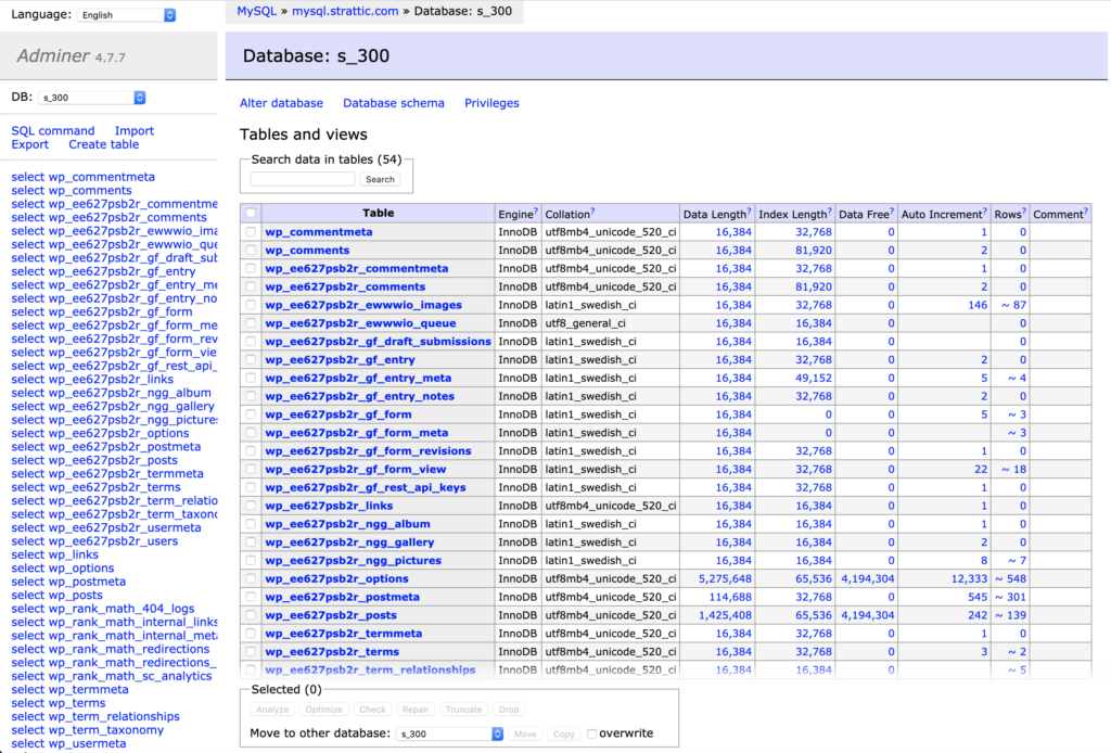 image 113 Use Adminer to access your site database 13