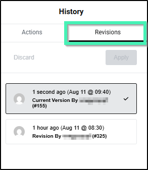 revisions