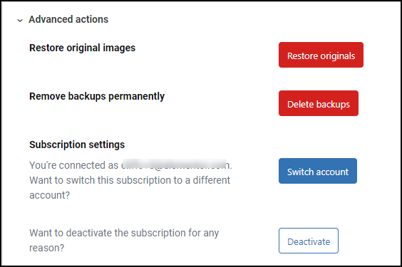 Advanced settings 1 Explore the Image Optimizer Settings 35