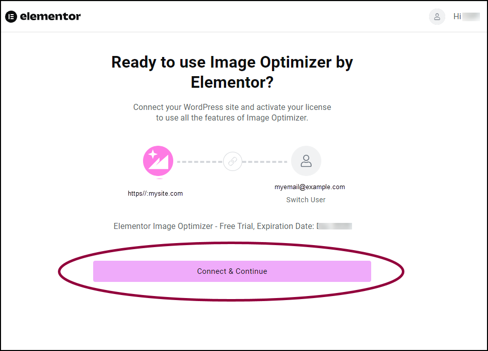 Clikc Connect for registered users Install, activate and connect the Image Optimizer 31
