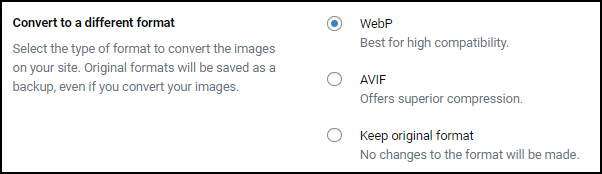 Convert to a different format Explore the Image Optimizer Settings 31