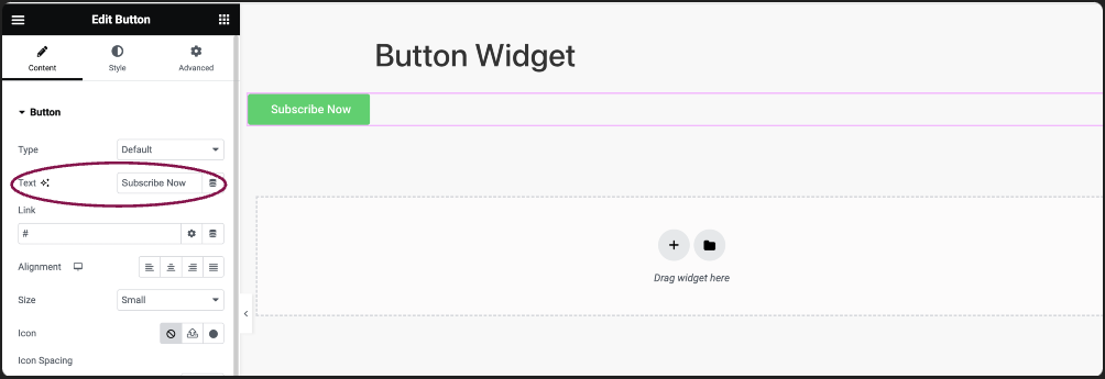 enter button Button Widget 4