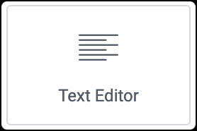 text editor icon Text Editor widget 1