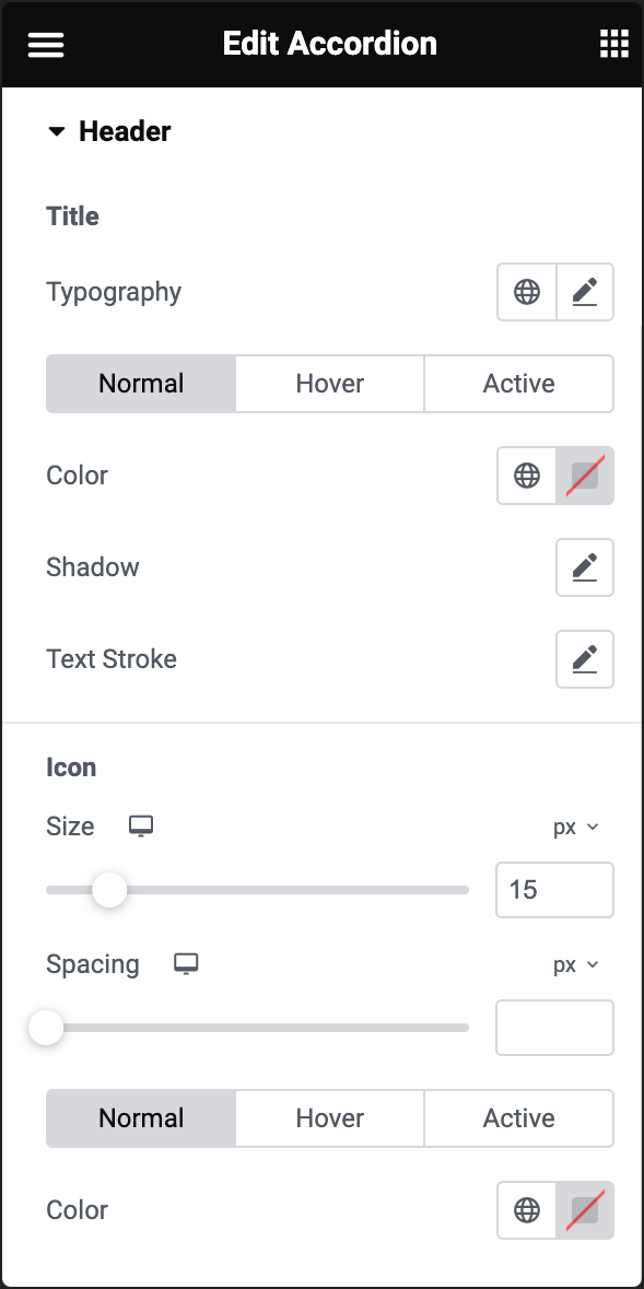 Accordion with nested elements 6