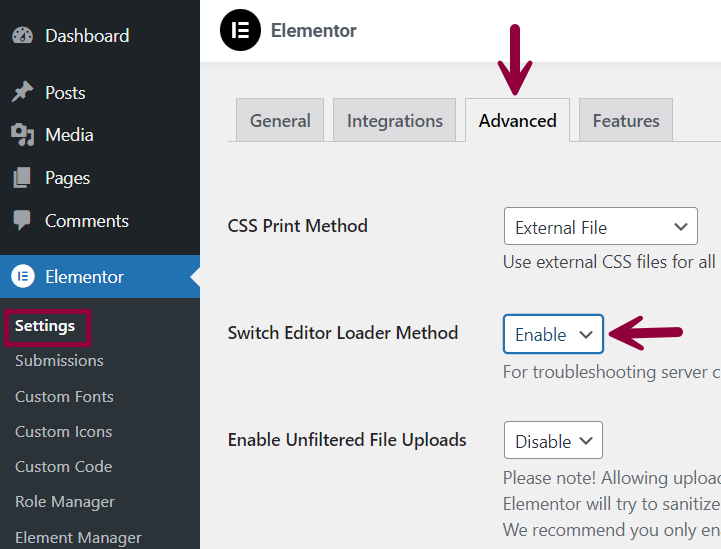 Troubleshooting a slow loading Elementor Editor 1