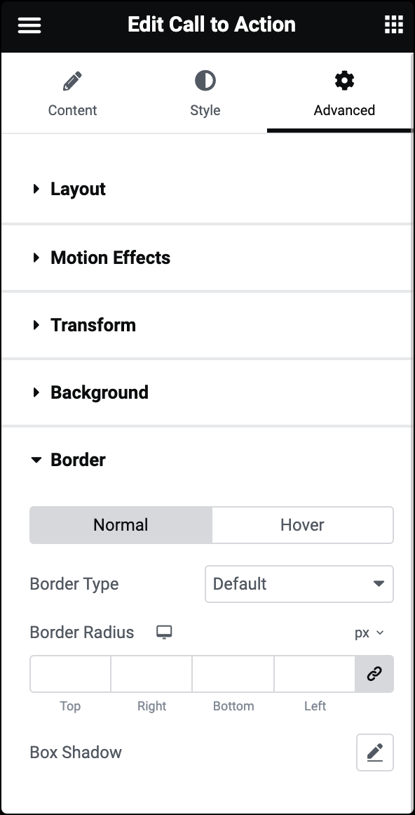 border Advanced tab 19