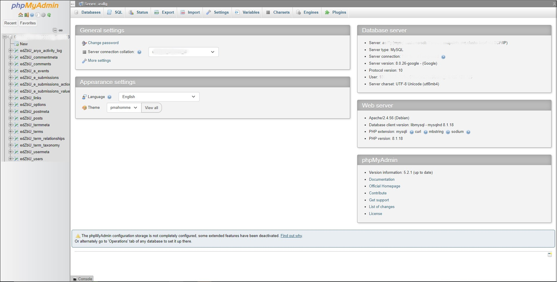 Accessing database of Elementor hosted website 2