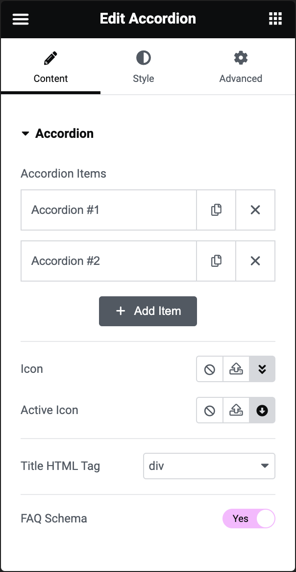 Accordion widget 11