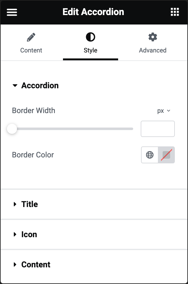 Accordion widget 8