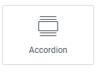 Accordion widget