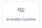 Animated Headline widget