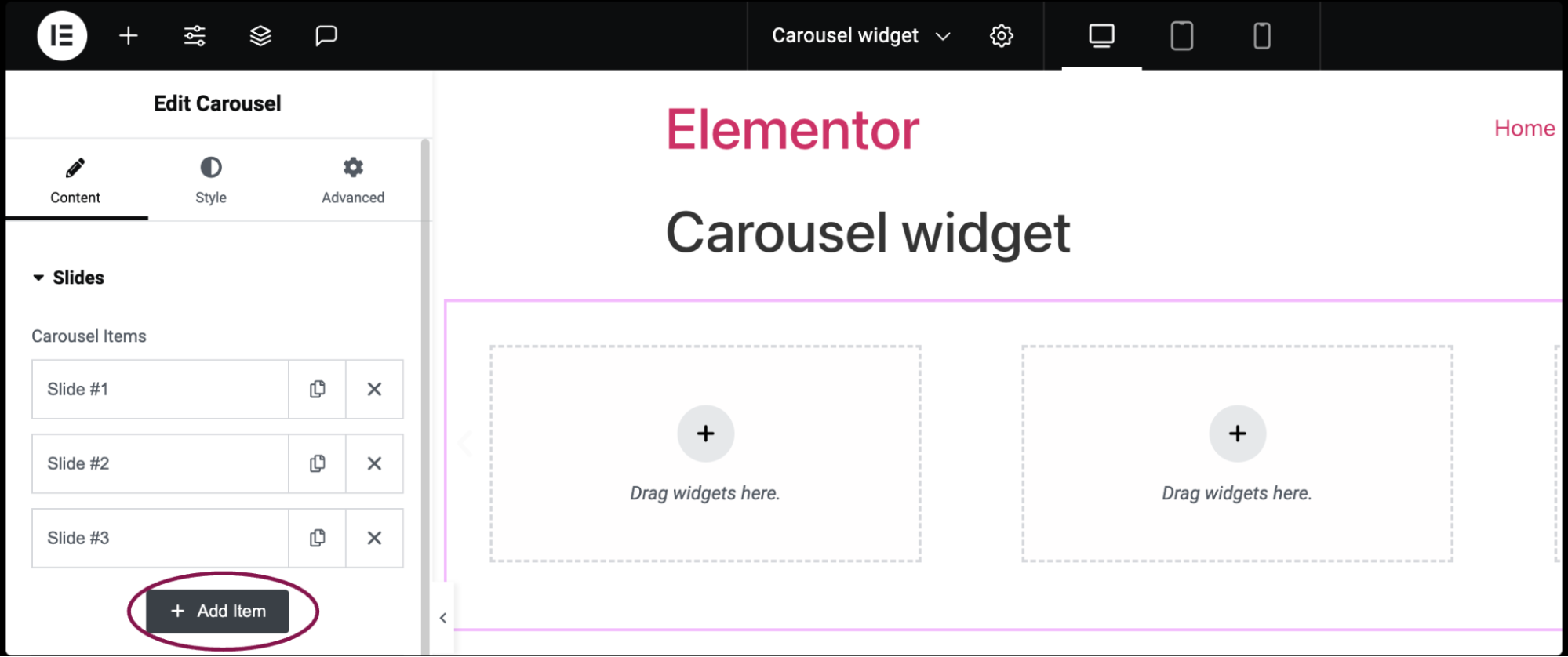 Carousel widget 14 Carousel widget 439