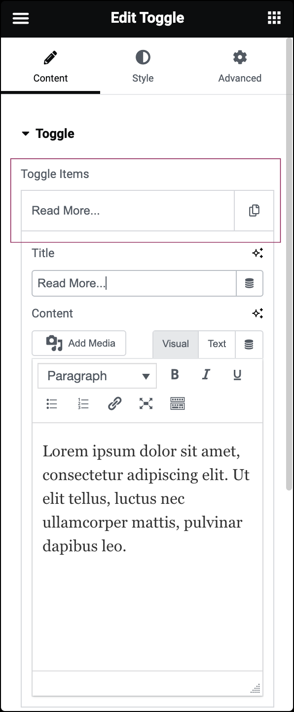 Create a Read More toggle in posts 2