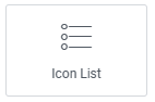 Icon List widget