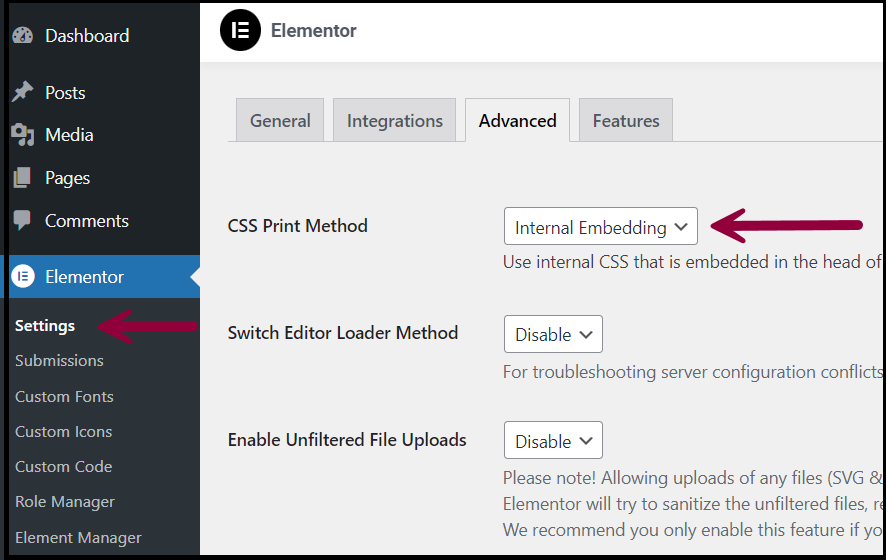 Migrating additional content to your Elementor hosted website 3