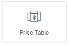 Price Table widget
