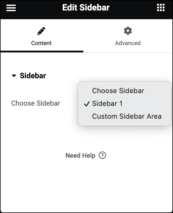 Sidebar widget 1 Sidebar widget 3