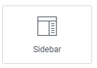 Sidebar widget