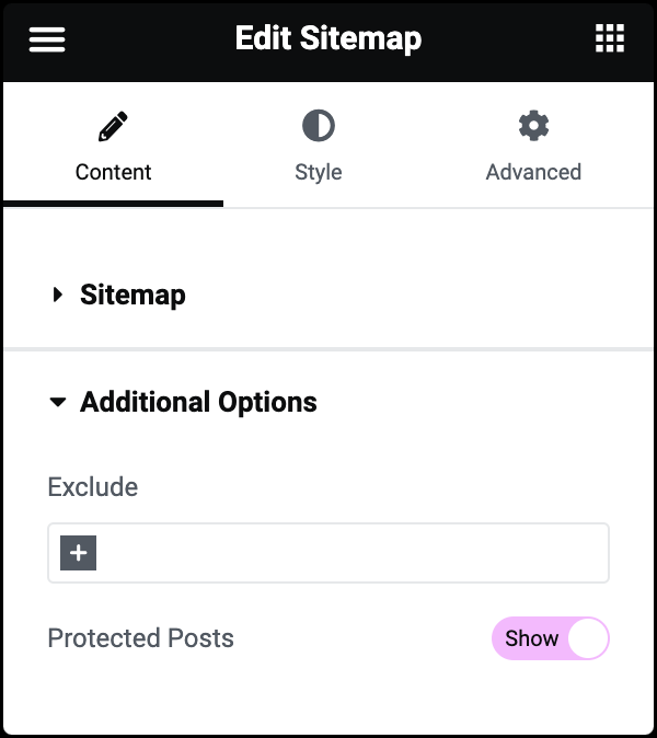 Sitemap widget 15