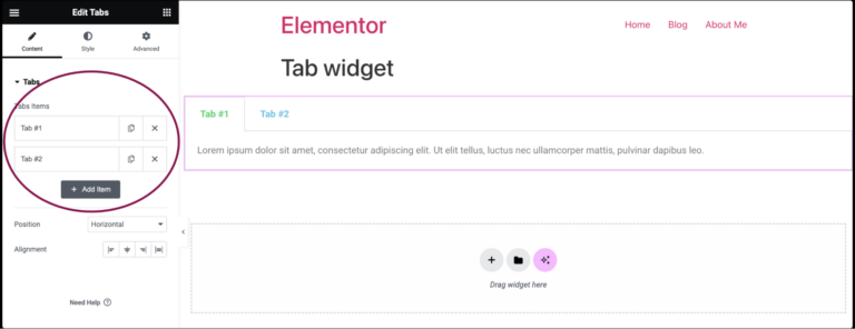 How to Use the Tabs Widget | Elementor