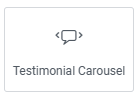 Testimonial Carousel widget