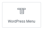 WordPress Menu widget