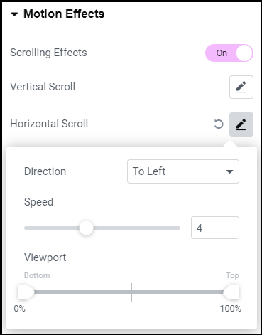Scrolling Effects – Horizontal Scroll 1