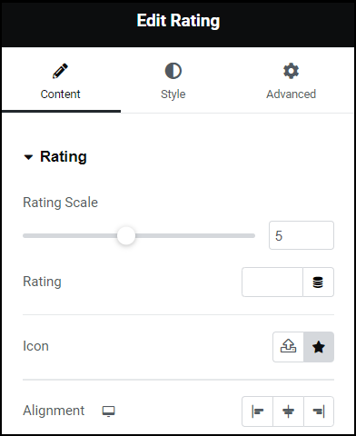 Star Rating widget 2