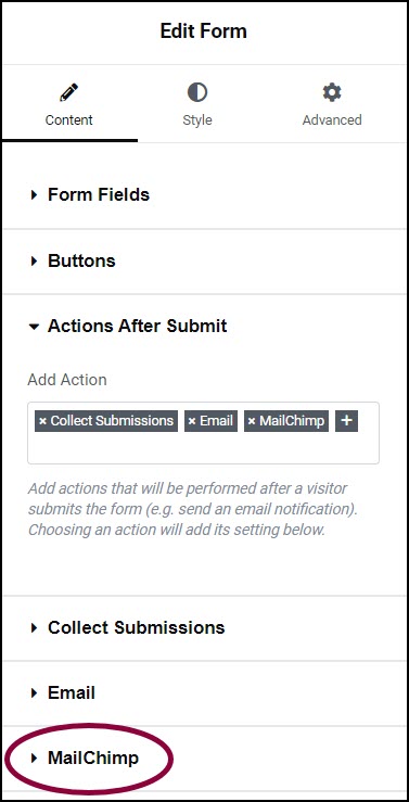 image 52 Integrate forms with MailChimp 26