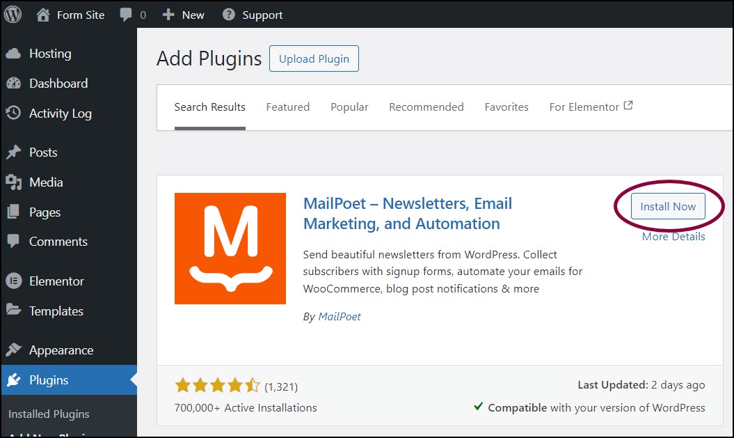 image 68 Integrate forms with MailPoet 1