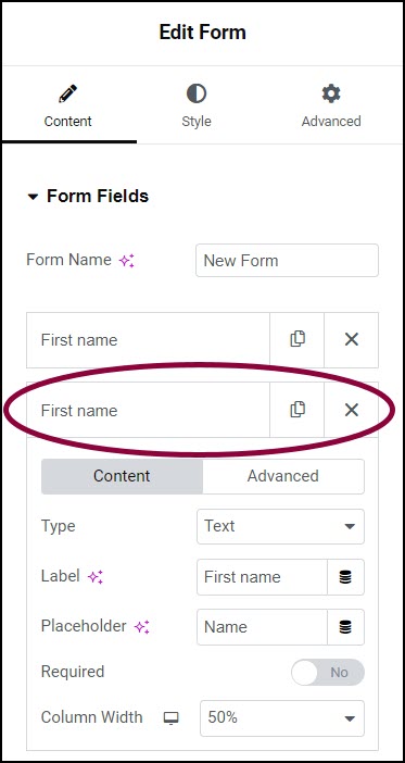image 98 Create forms with multiple fields in a row 129