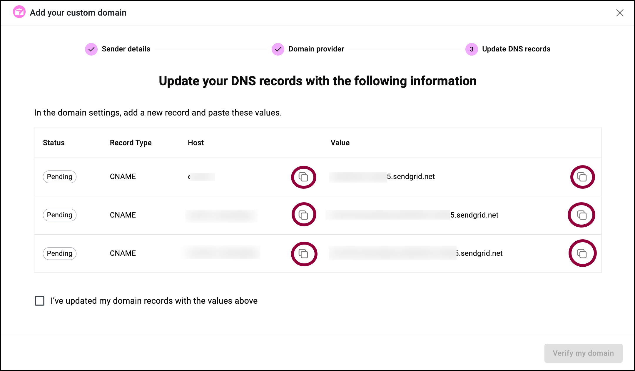 copy icons Connect a custom domain using Bluehost 29