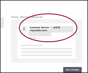 email deliverability showing settings preview
