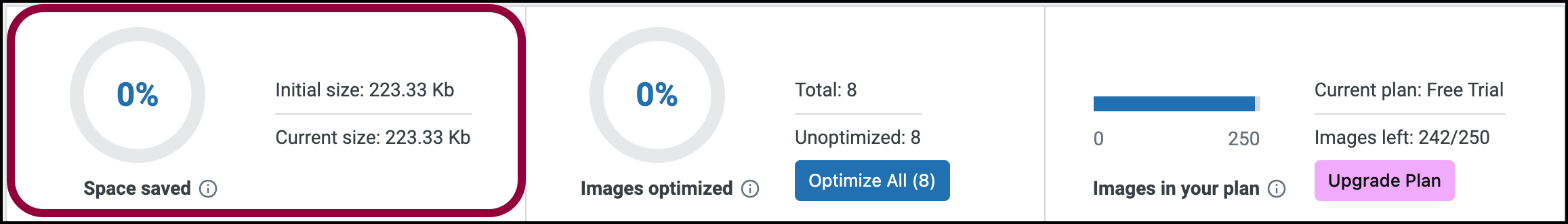 Space saved Get started with Image Optimizer 31