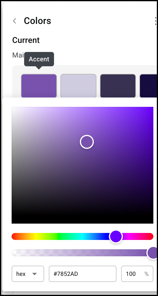 The color picker Build an entire website from scratch with Elementor AI's Site Planner 77