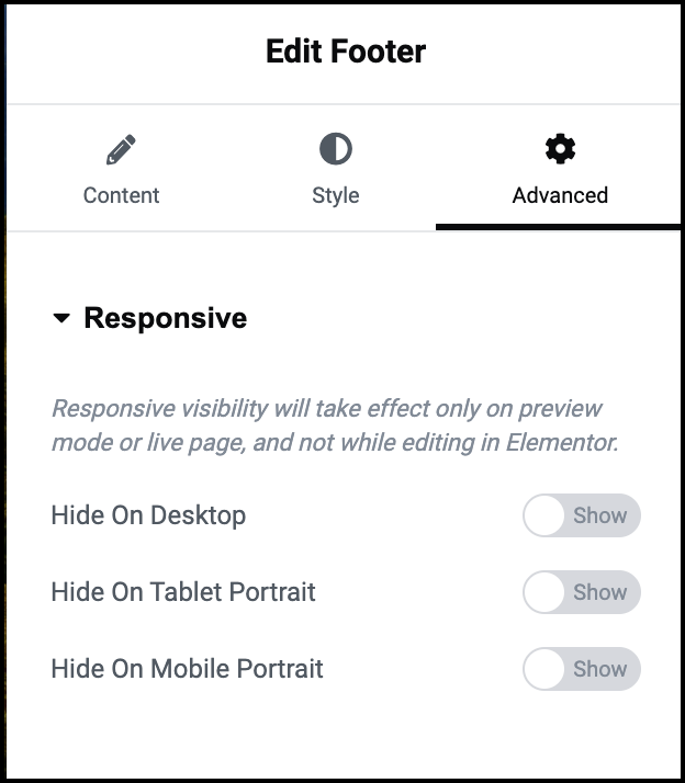 advanced tab 3 Customize your Hello Biz Footer 397