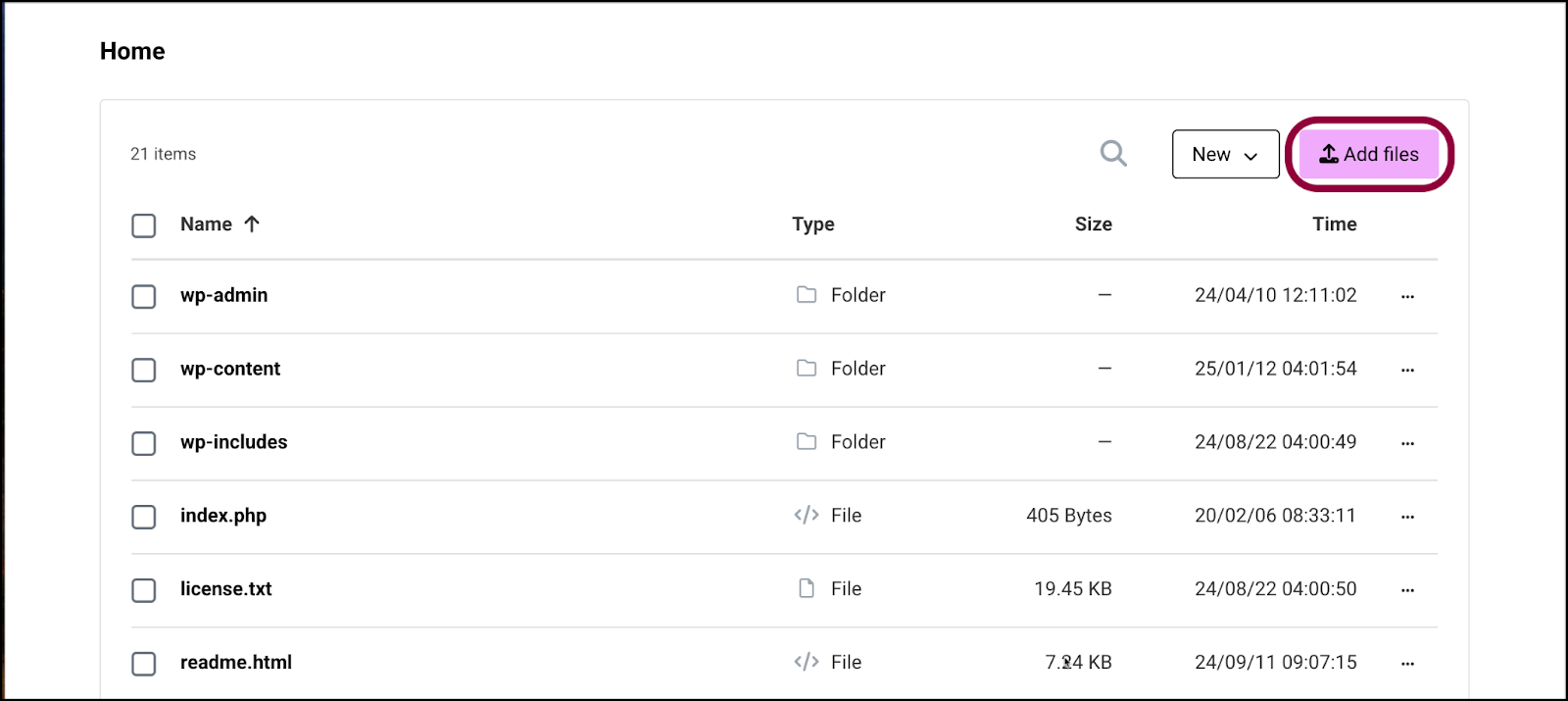 image 27 Access the files of your Elementor Hosting site 21