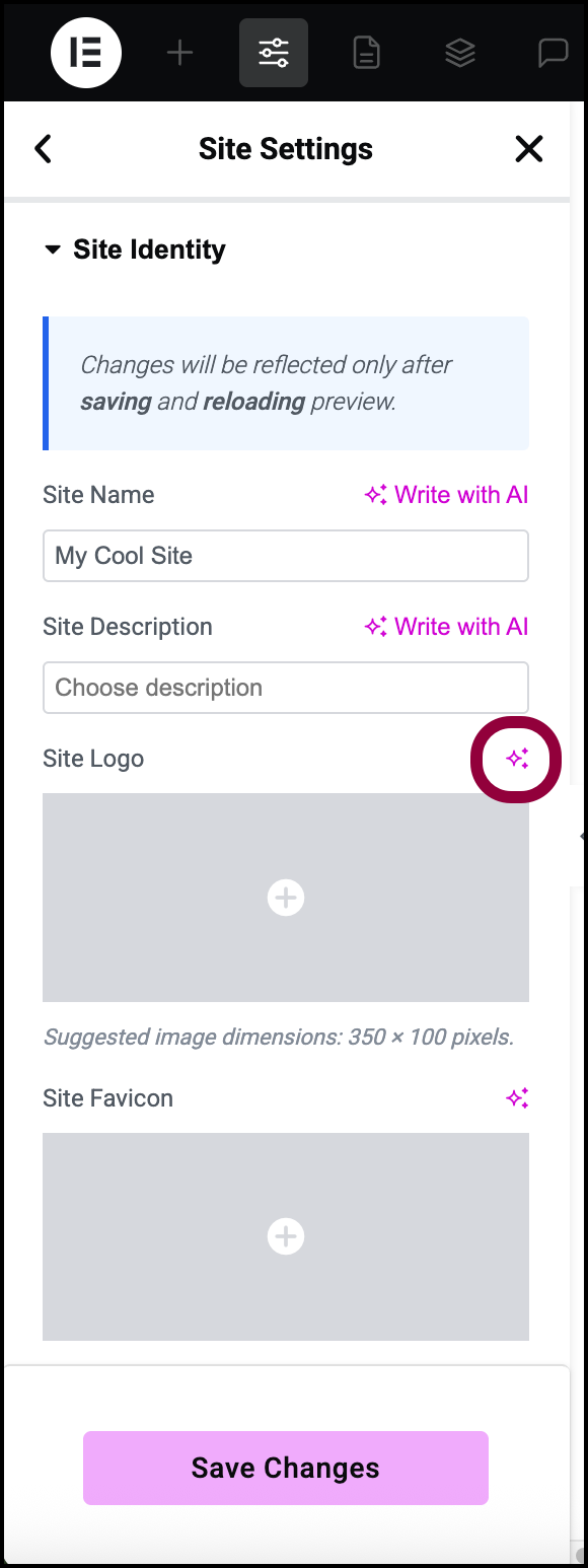 image 2 Create a logo with Elementor AI 5