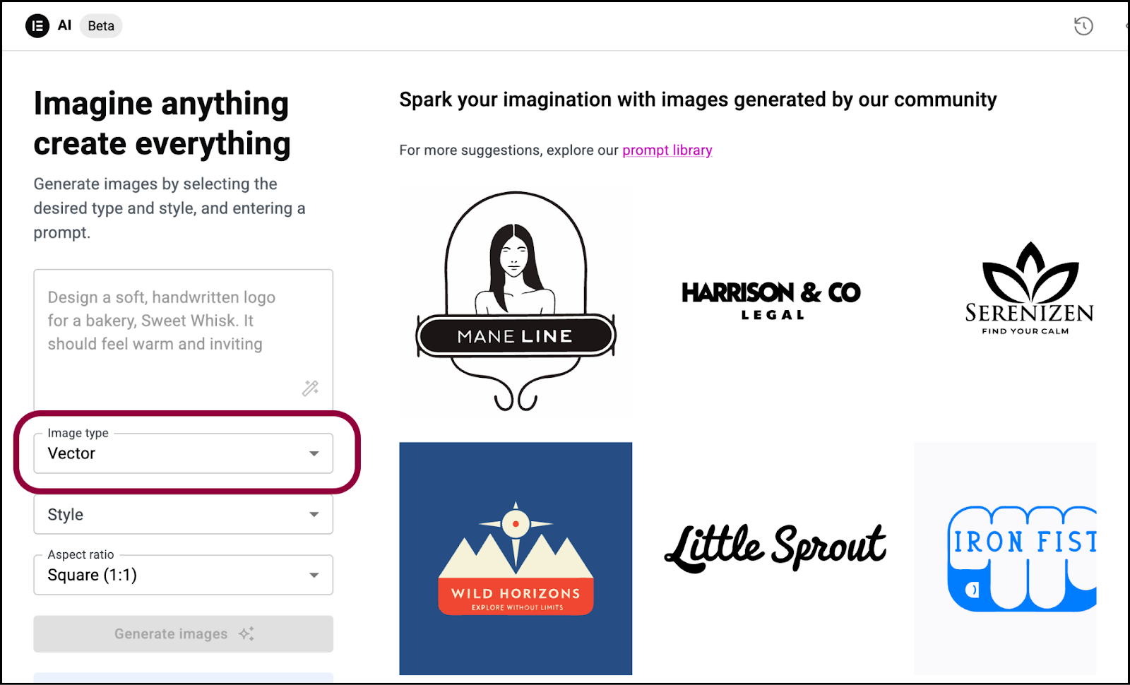 image 3 Create a logo with Elementor AI 7