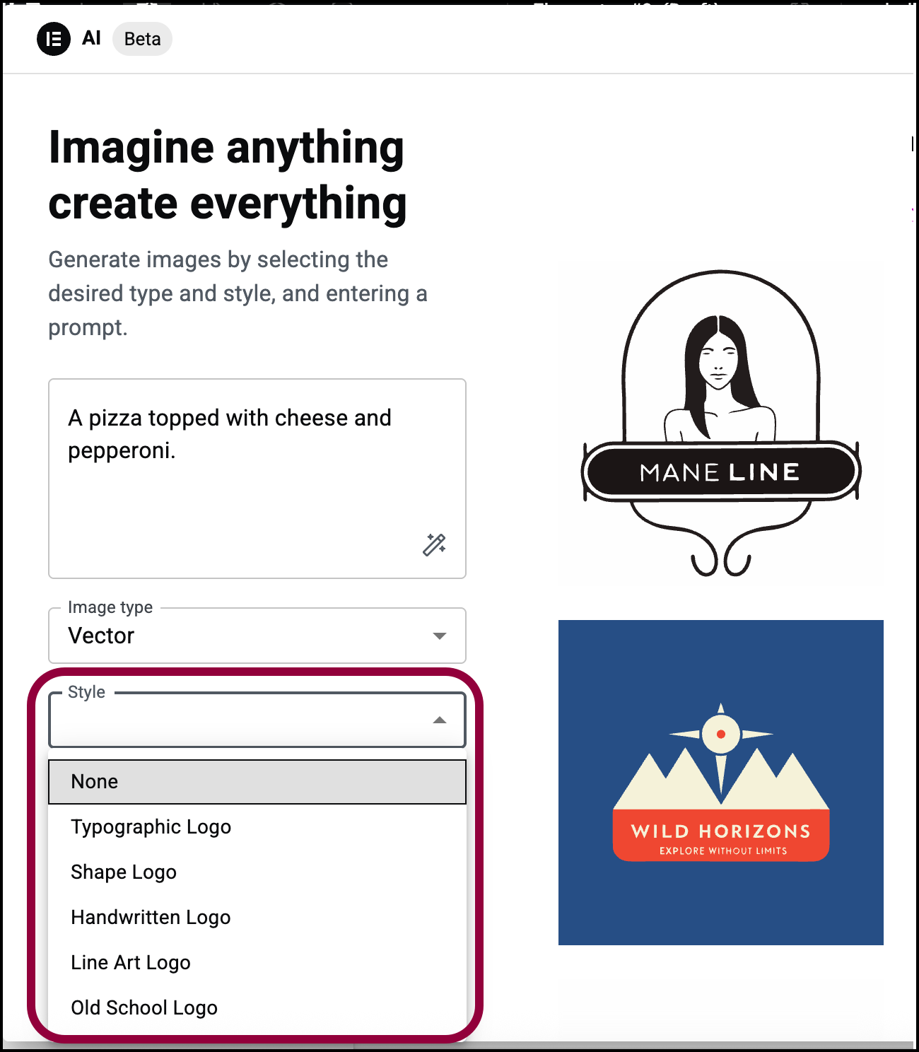 image 4 Create a logo with Elementor AI 9
