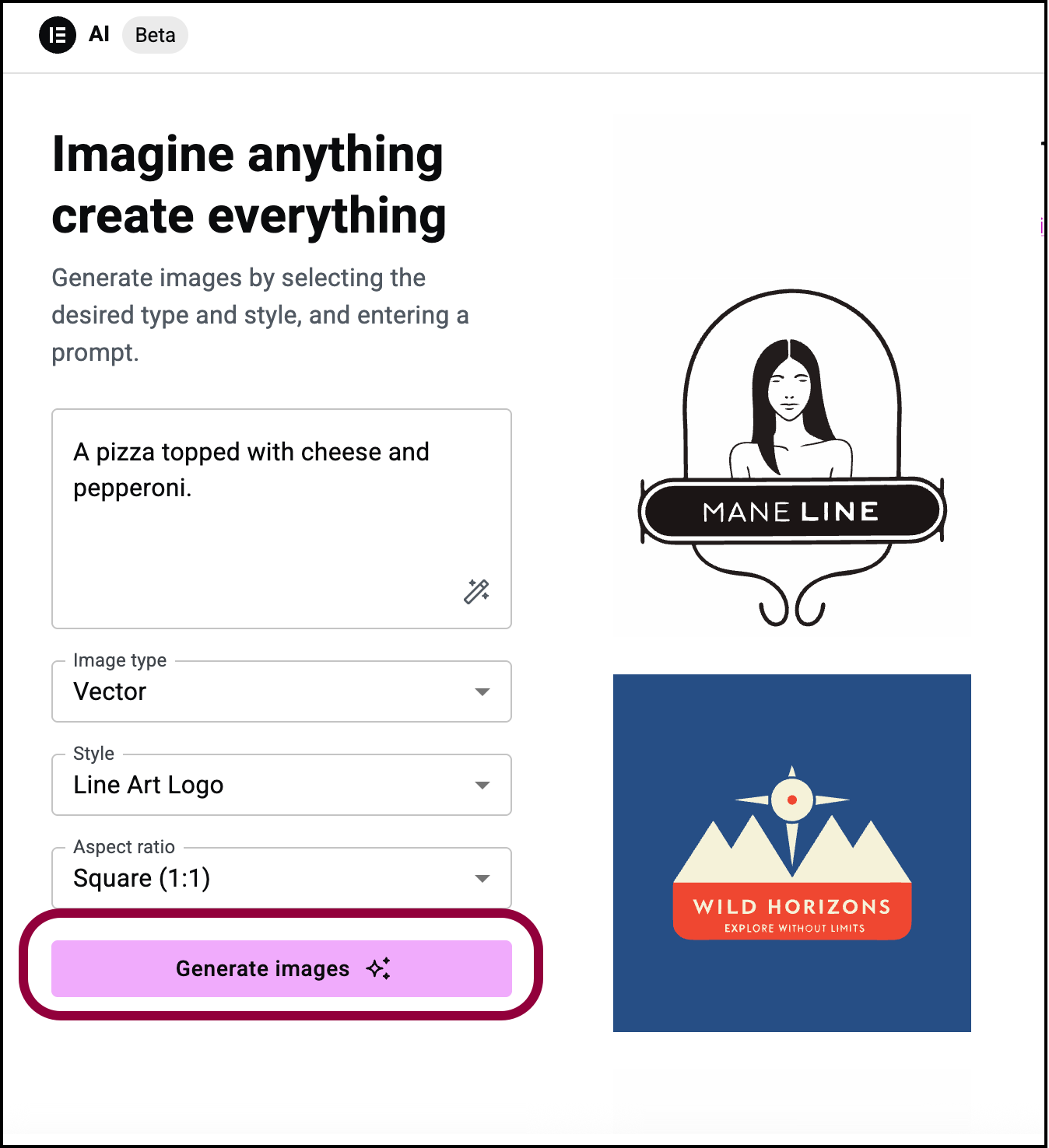 image 5 Create a logo with Elementor AI 11