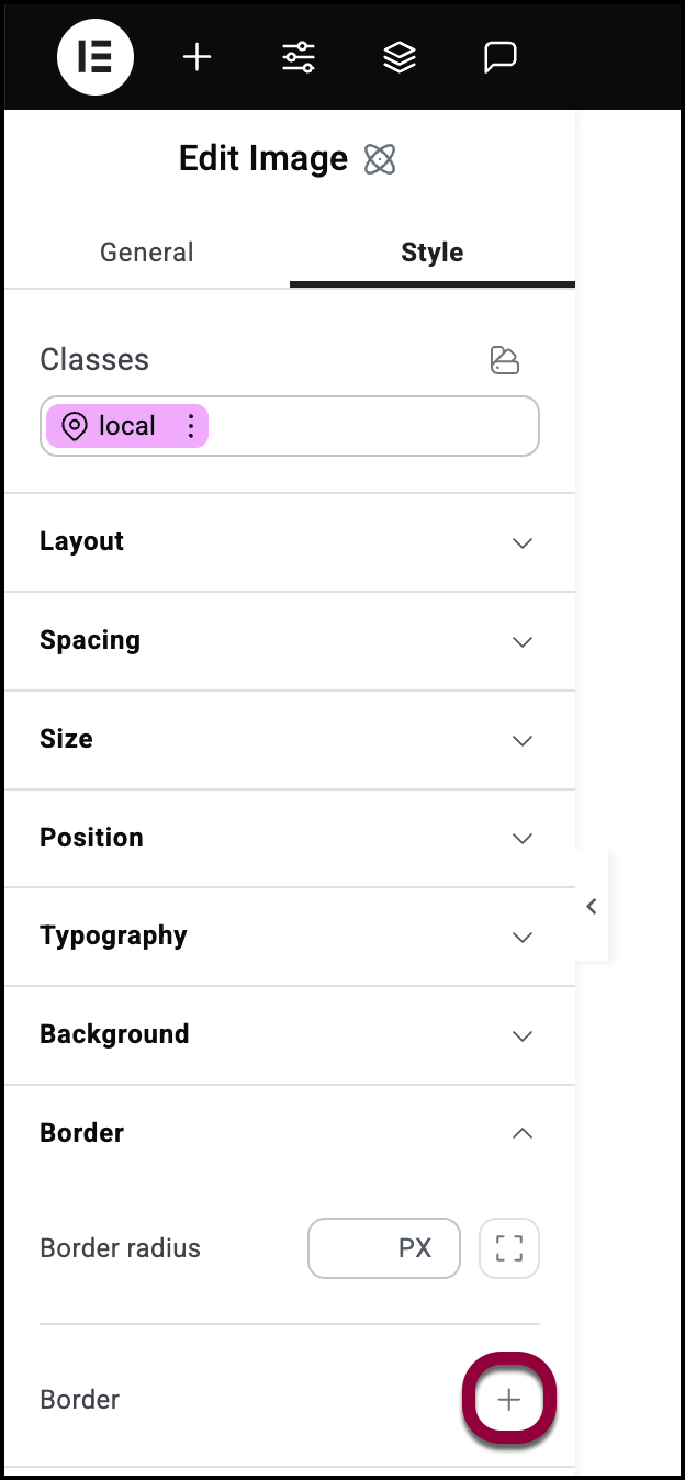 3 click the plus sign Style tab- Border 5